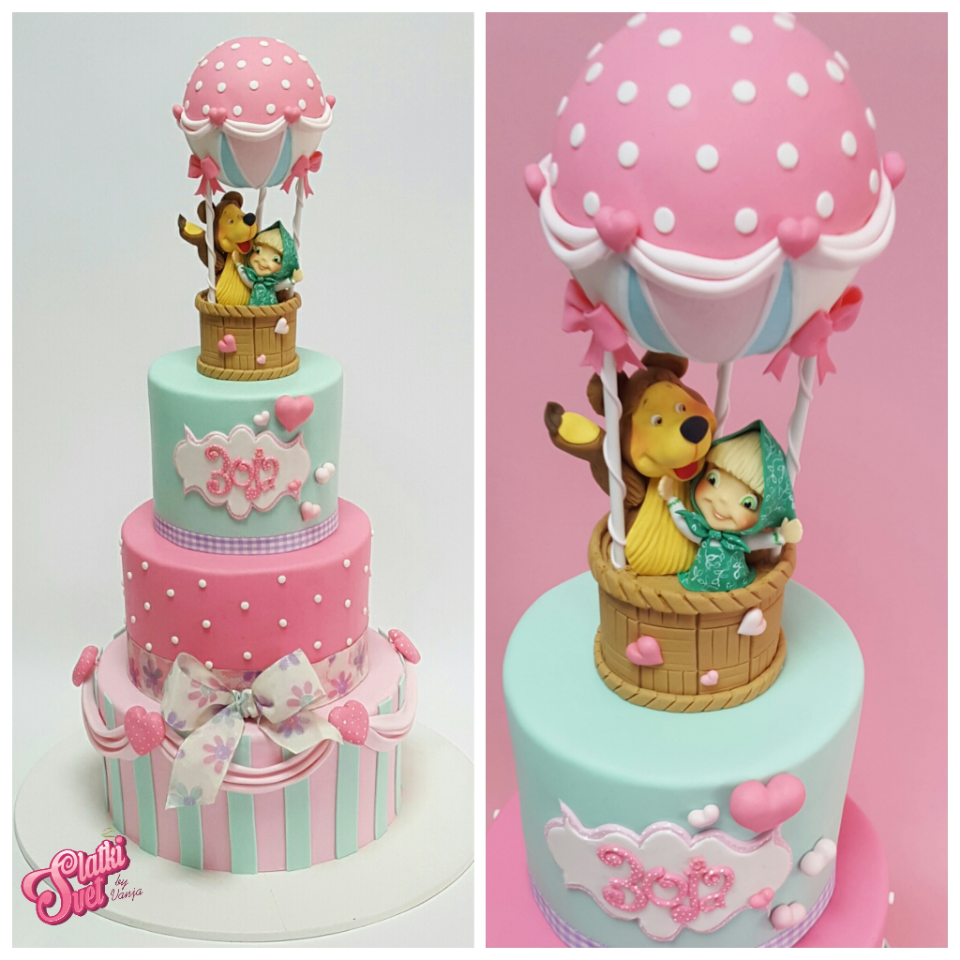 Torta masa i meda u balonu